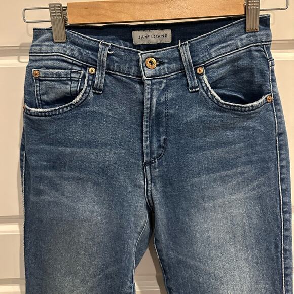 James Jeans Twiggy Skinny Fray Hem Denim Jeans 26 - Picture 3 of 6